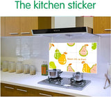 Kitchen Oil Proof Wall Sticker Heat Resistant Waterproof Self Adhesive Backsplash Cover for Kitchen Wall Protection