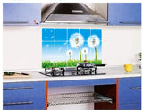 Kitchen Oil Proof Wall Sticker Heat Resistant Waterproof Self Adhesive Backsplash Cover for Kitchen Wall Protection