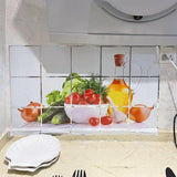 Kitchen Oil Proof Wall Sticker Heat Resistant Waterproof Self Adhesive Backsplash Cover for Kitchen Wall Protection