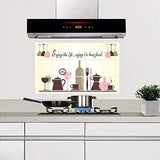 Kitchen Oil Proof Wall Sticker Heat Resistant Waterproof Self Adhesive Backsplash Cover for Kitchen Wall Protection