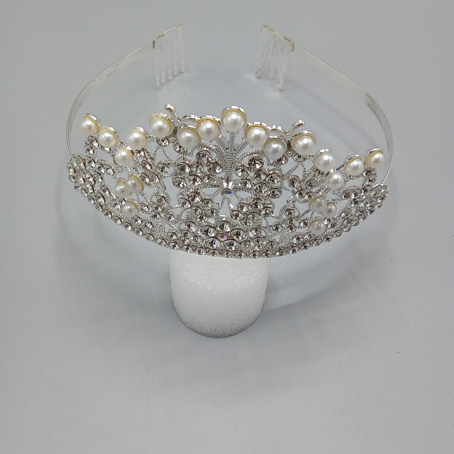 New Fashion Wedding Crystal Pearl Crowns Rhinestone Tiara Brides Hairband