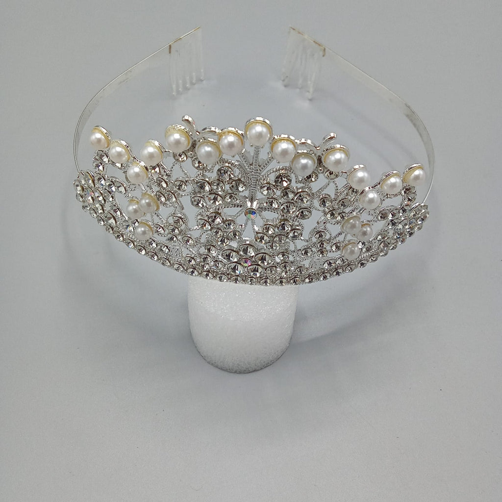 New Fashion Wedding Crystal Pearl Crowns Rhinestone Tiara Brides Hairband
