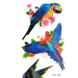 3D Art Crafts BiRdsWall Stickers  (pack of 8 pcs )