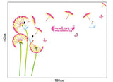 SYGA Dandelion umbrella wall Removable Sticker
