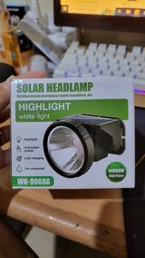 Solar Headlamp WH-9968A – Ultra-Bright, Rechargeable &amp; Eco-Friendly for Outdoor Adventures!