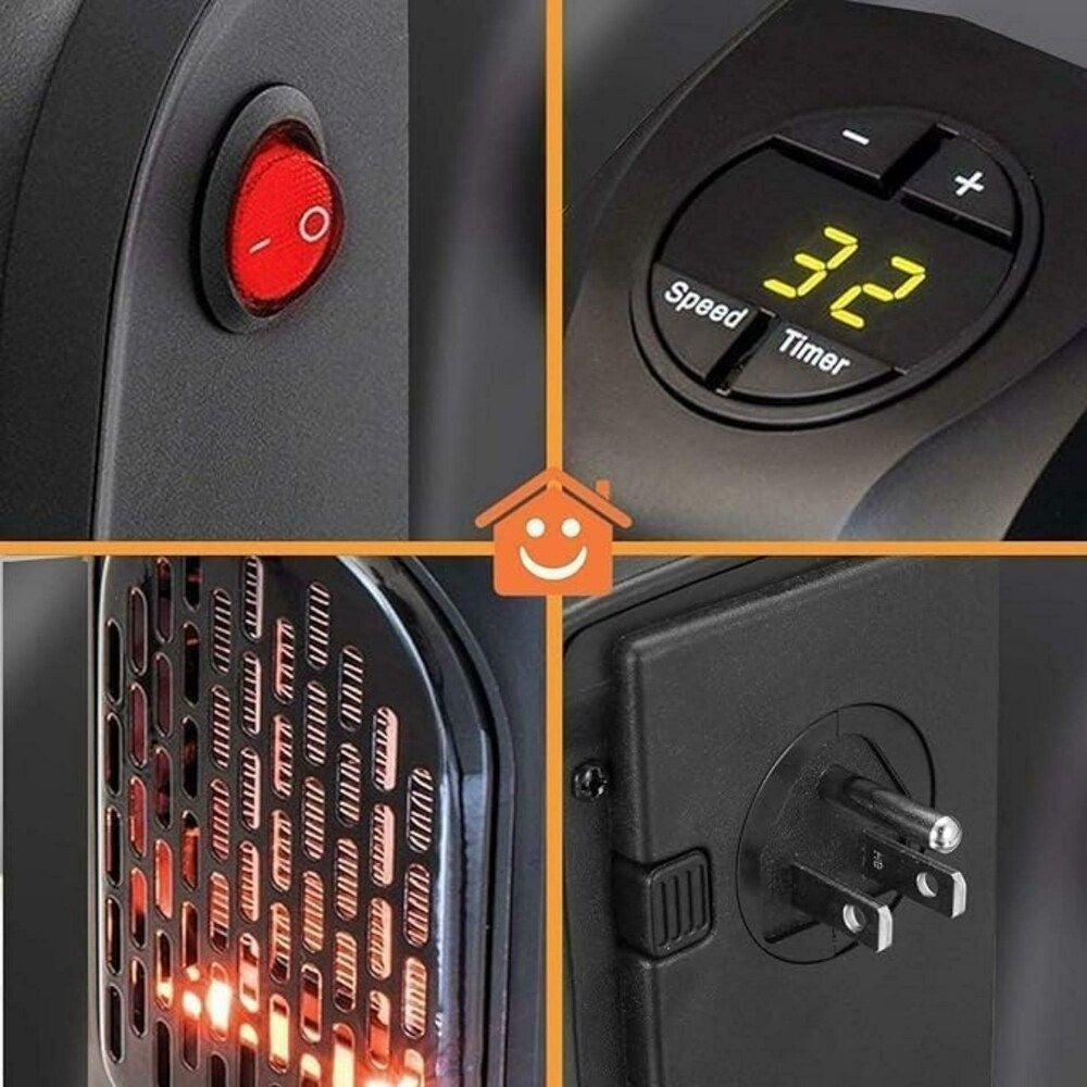 400 Watts Electric Handy Room Heater Portable Small Mini Room Heater for Travelling, Bedroom, Offices, Home
