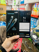 Sabawoon S116 Type?C to Type?C Cable | 120W | Digital Display | 100% Original