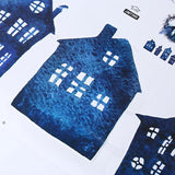 JM7360 Halloween Ghost Bird Creative Decoration Background Wall Sticker - Multi-A