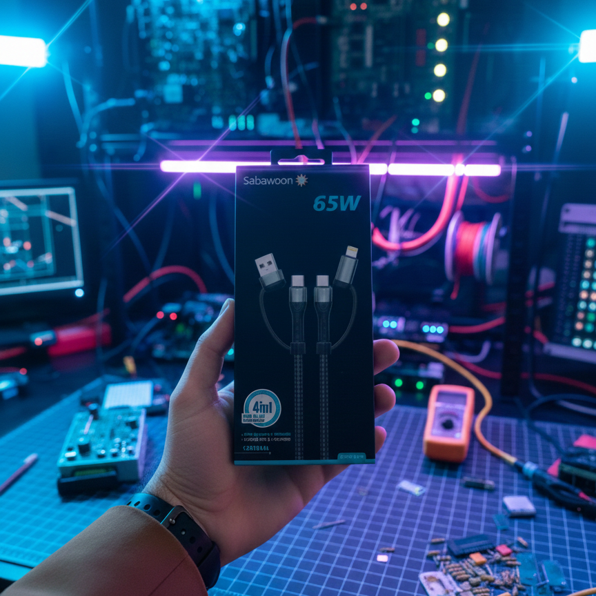 Sabawoon S113 3?in?1 Cable | 3A Fast Charging | Original Quality