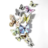 12 Pcs Butterfly Wall Stickers Decoration Magnet Butterflies on the wall DIY Wallpaper 3D PVC