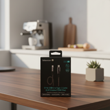 Sabawoon S116 USB-C to USB-C Braided Charging Cable – 120W Max Fast Charge with Integrated LED Power Display (3.3ft/1m)