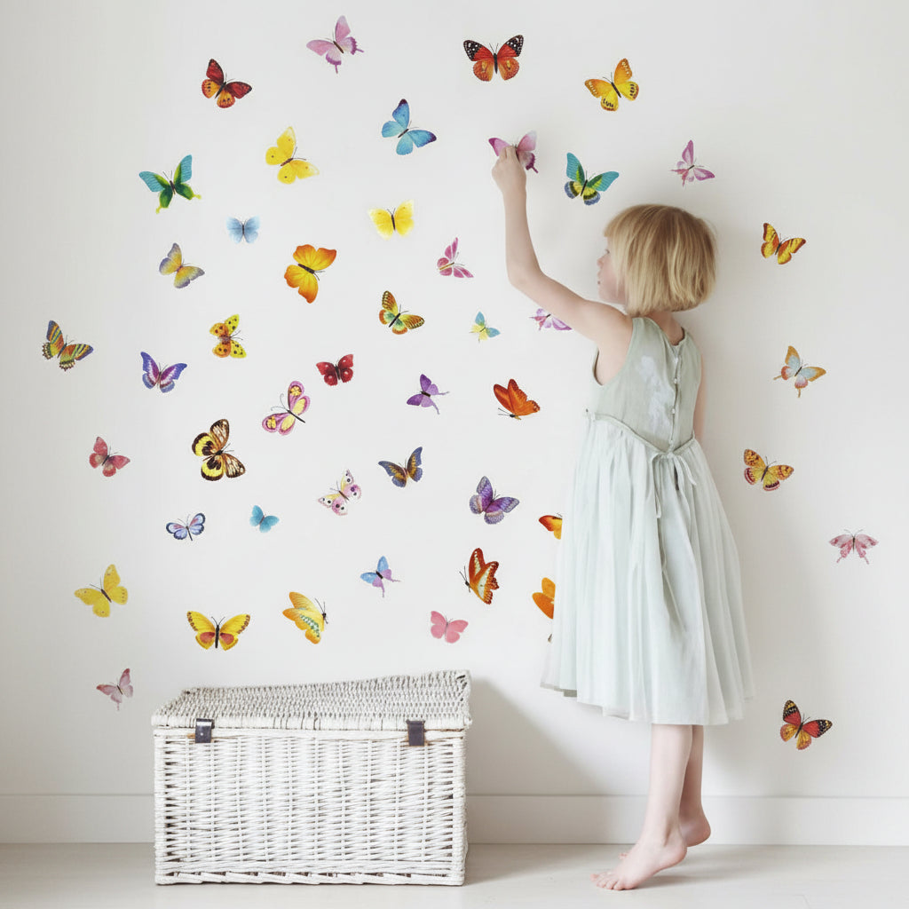 MARET PROMO RELIZA WALL STICKER KUPU KUPU BUTTERFLY WALLSTICKER / WALL STICKER size 50x60cm ncs001
