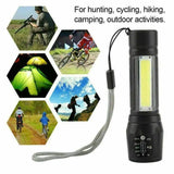 Green Box Zoomable Rechargeable Flashlight Durable Design Adjustable Focus Bright Light Easy Charging For Indoor And Outdoor Use (Random Color)