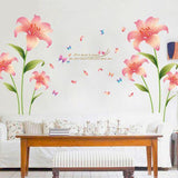 Living room wall creative floral stickers XL8135 rain flower removable wall stickers