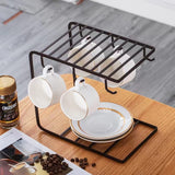 Metal Mug Stand Holder Tree Rack – Modern Space-Saving Mug Organizer with Smooth Hooks for Kitchen & Coffee Corner Decor