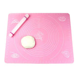 Silicone Baking Roti Mat With Measurements Heat Resistant | Non Stick Flour Rolling Mat | Baking Kneading Dough Pad Big size (Random Color)