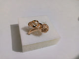 Golden Finger Ring for Women Peace Symbol Party Rings fgfrgdf1m-1