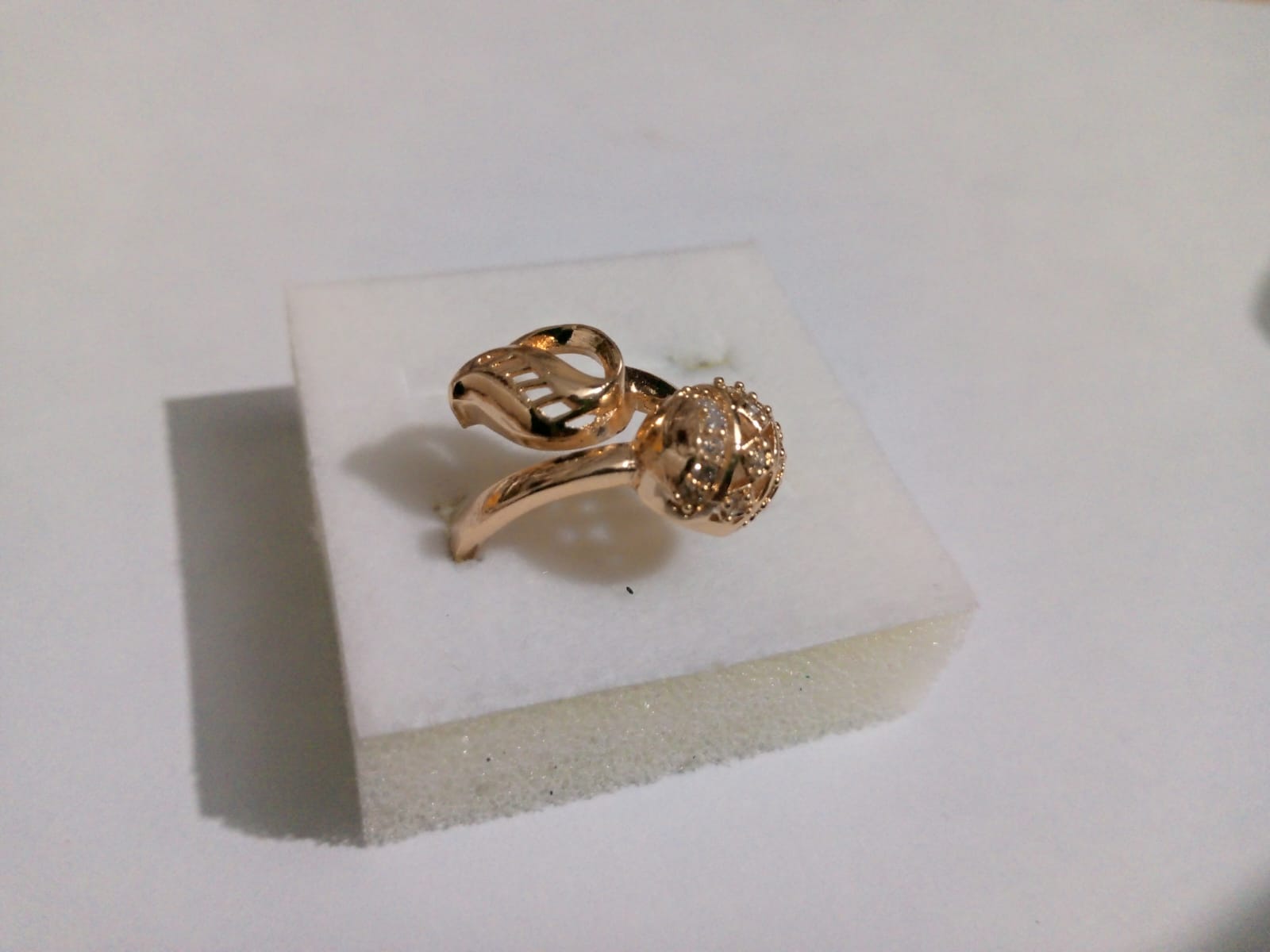 Golden Finger Ring for Women Peace Symbol Party Rings fgfrgdf1m-1