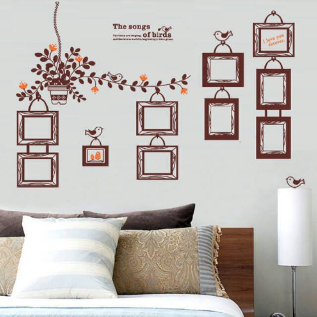 Birds Photo Frame Wall Sticker - AY9224