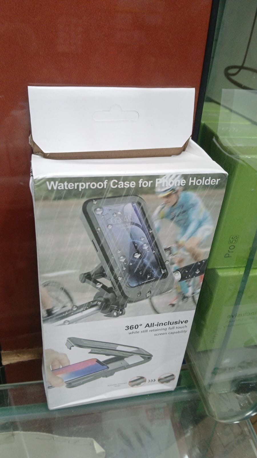 Bike Handlebar Waterproof Case Phone Holder – Full Touch Screen, Secure Mount for Cycling & Travel