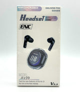 Air39 Wireless Earbuds | Bluetooth 5.3 | Clear Sound | Heavy Bass | Noise Reduction |  LED Display - Random Color