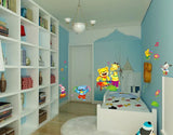 Removable Cartoon Animal Park Children Bedroom, Living Room Glass Wallpaper Stickers size 25x40cm xy3011