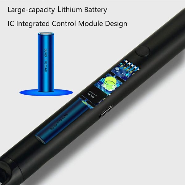 Arc Lighter With Usb Charging,flameless Windproof,led Battery Display,safety Switch | rotate 360 Degrees, for Aromatherapy (random Colors)