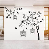 Birds Cage Wall Sticker (AY9039)