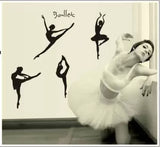 Wall Sticker Ballet Steps Living Room Bedroom Music Classroom Dance Training Decoration