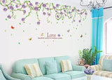 Wall sticker 60x90 Bunga Rumbai Ungu AY9150B