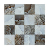 DIY Kitchen Bathroom Bathroom Simulation Wall Tile Waterproof Wallpaper, Peel and Stick Tile Backsplash Wall Tiles 8"x8" (6 Sheets) JM706