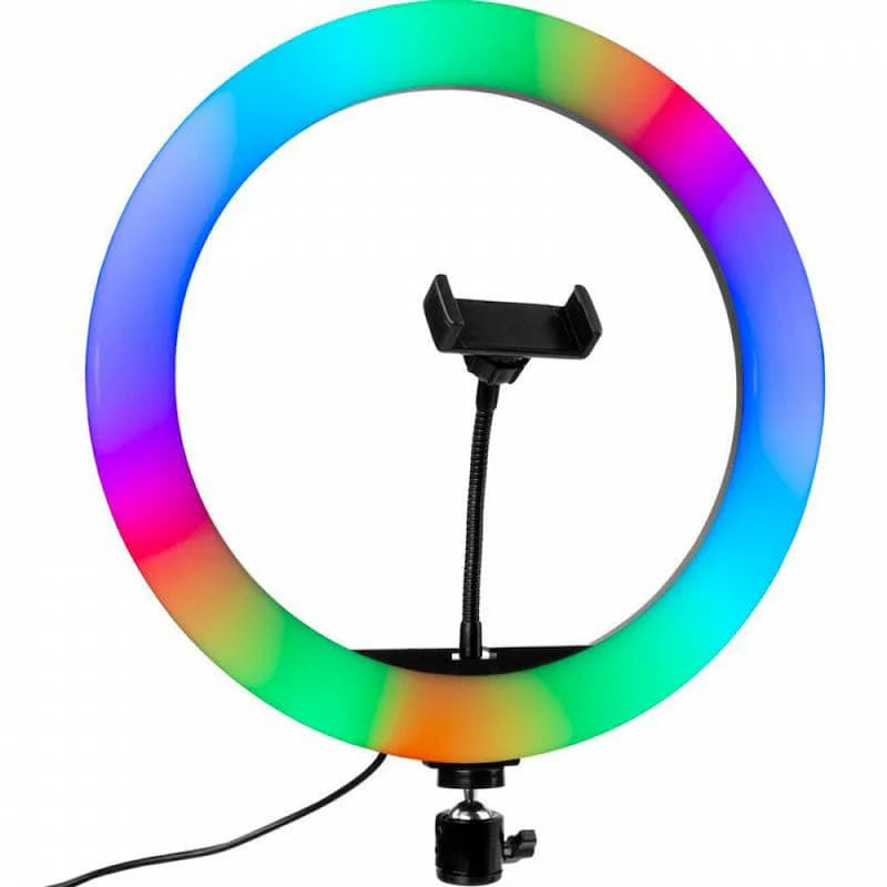 MJ33 RGB LED Soft Ring Light Providing Bright Illumination With Adjustable Colors