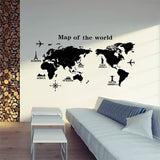 wall stickers on the Wall for kids rooms decals house Sticker girls world map sticker size 60x90 ay9134
