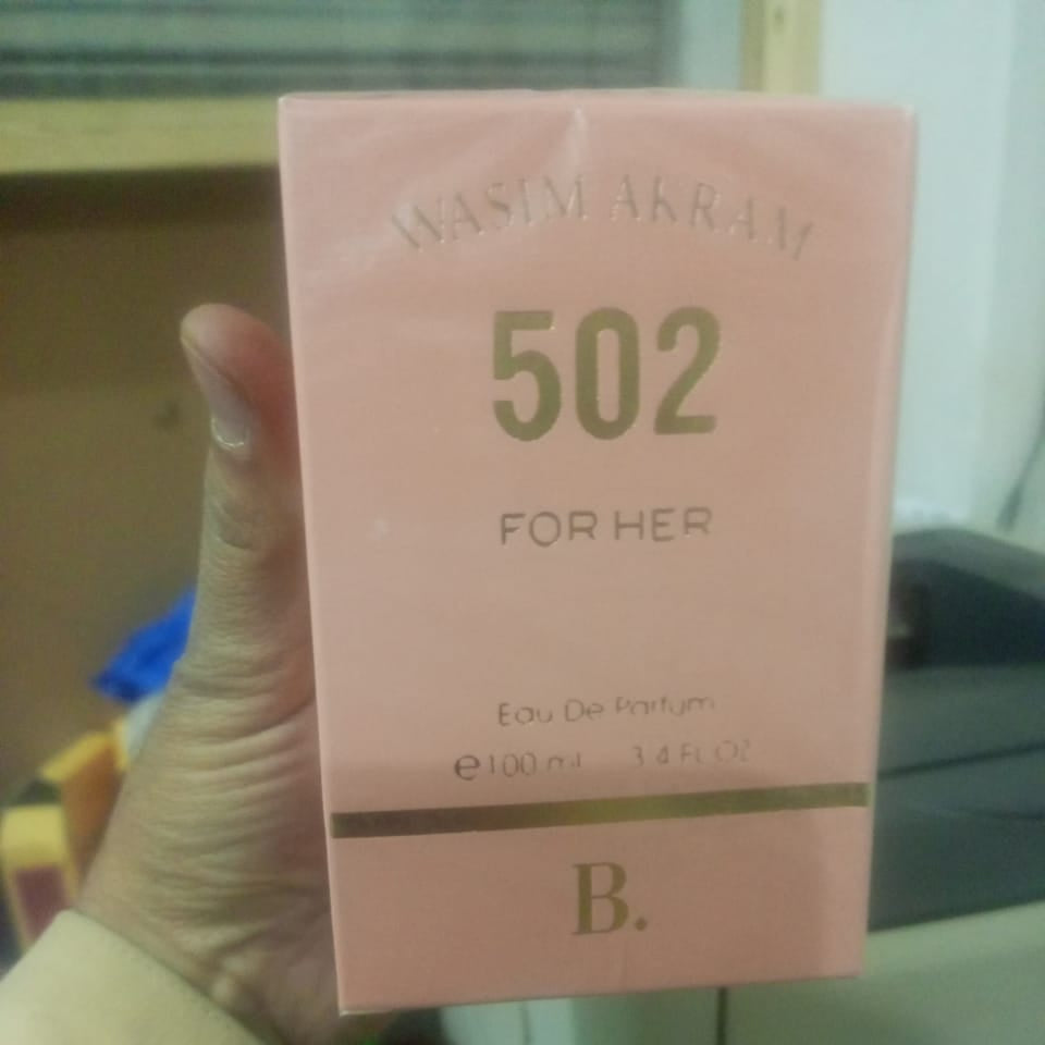 B Wasim Akram 502 Perfume Elegant Fragrance Premium Quality Smooth Aroma - 100ML