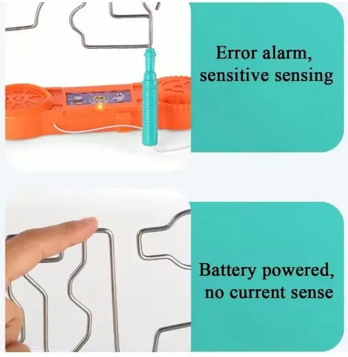 Bump Maze, Montessori Toy Electric Wire Maze Roller Game Touch Maze Puzzle Toy Collision Game Education Concentration Toy (Random Color)