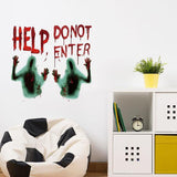Zombie Hand Decal Good Multipurpose Eye-catching Window Decal Vivid Halloween Zombie Hand Wall Window Stickers Zombie Hand Decal