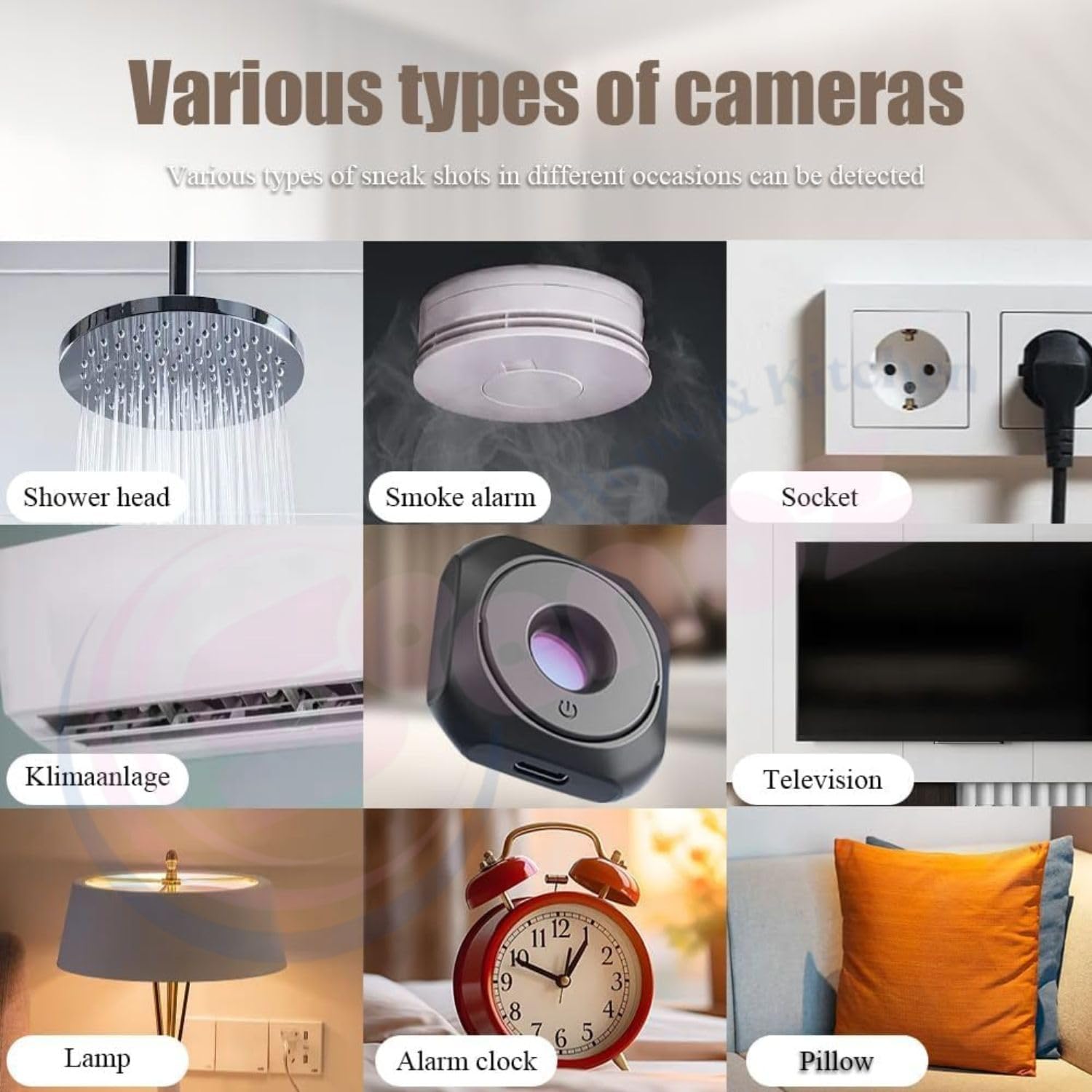 Wireless Hidden Camera Detector – Portable Anti?Spy Bug Sweeper for Privacy Protection