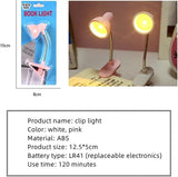 Mini Book Light with Clip – Portable LED Reading Lamp, Travel Bedroom Night Light, Eye Protection (Random Color)