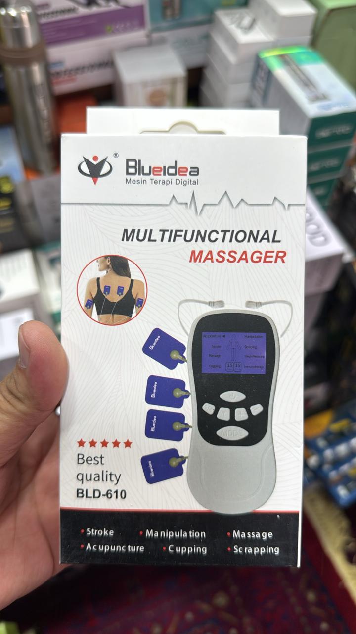 Digital Therapy Machine BLD-610 – Multifunctional Electric Pulse Massager for Pain Relief, Acupuncture, Muscle Relaxation & Body Massage