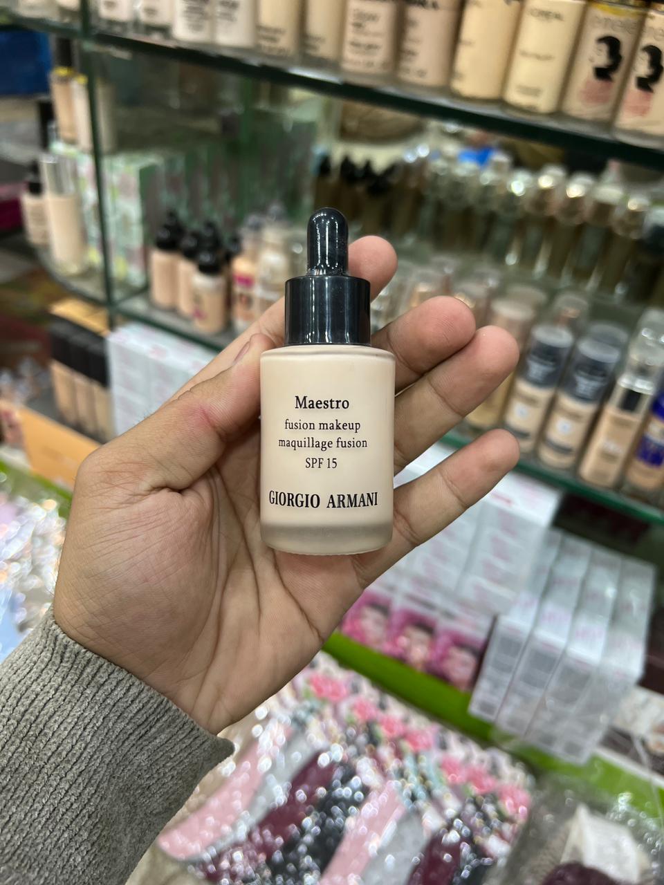 Maestro Fusion Makeup SPF 15 by Giorgio Armani: The Revolutionary Skin-Perfecting Serum Foundation for a Natural, Luminous Glow