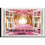 Decals Design '3D Cherry Blossoms Flowers Path Endless Venture xl8022c' Wall Sticker (PVC Vinyl, 60 cm x 90 cm)