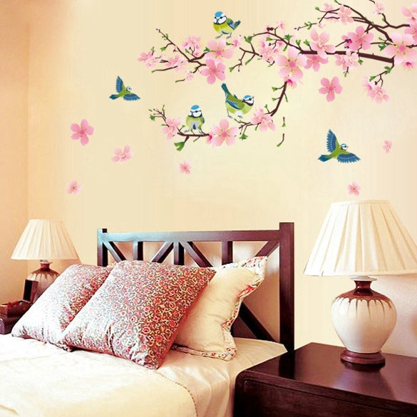 Chinese style peach blossom wall stickers room decoration stickers Ay9189