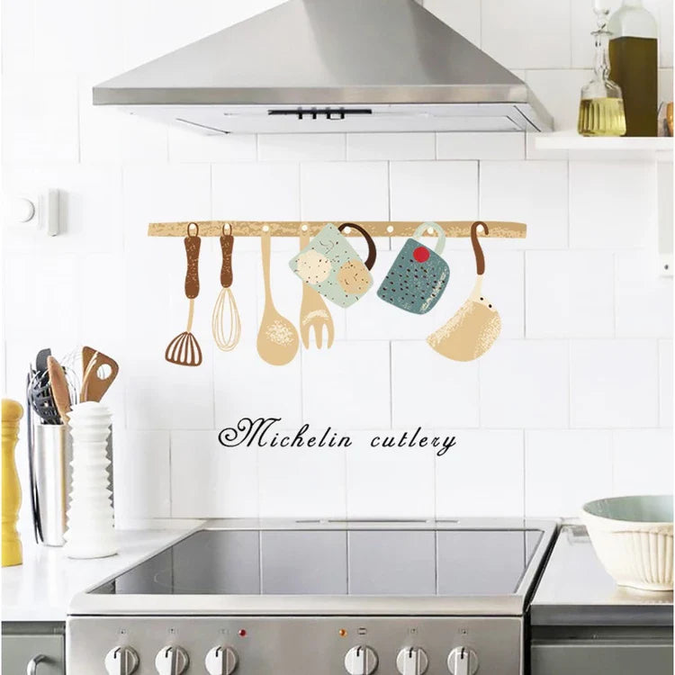 Kitchen & living room wall stickers oil and water resistant PVC/Wall sticker water and oil-proof stickers.size 30x90 nc031