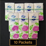 10 Packs Portable Pocket Travel Tissues – Soft & Skin-Friendly for Daily Use