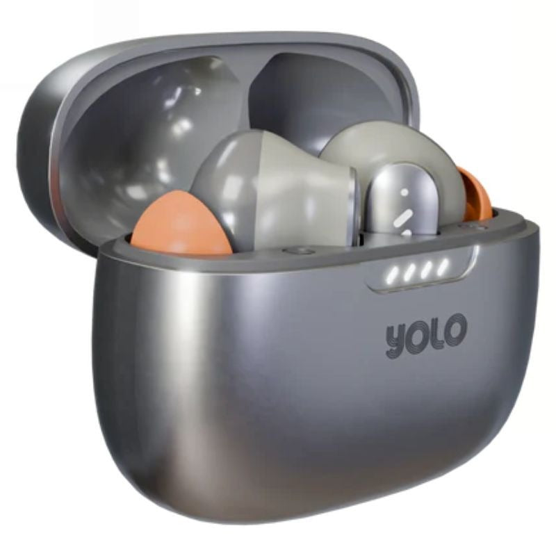Yolo Aria Earbuds – ANC, 13mm Bass Boost Driver, 24H Playback | Bluetooth 5.3, Quad Mic, Gaming & Music Modes