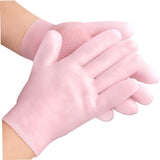Silicone Foot Care Socks And Moisturizing Gel Glove Combo Pack – Anti-Cracking, Hydrating, And Repairing Spa Set For Soft, Smooth Hands And Feet