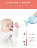 Electric Nail Clipper Baby Nail Trimmer Clipper Set In Random Color Designed As An Electric Nail Clipping And Trimming Set (Random Colors)