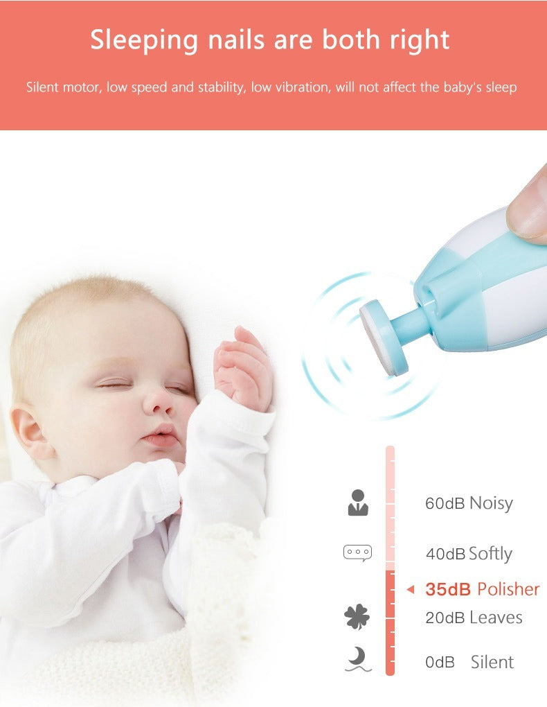 Electric Nail Clipper Baby Nail Trimmer Clipper Set In Random Color Designed As An Electric Nail Clipping And Trimming Set (Random Colors)