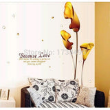 AY9080 Beacause Love WALSTIKER WALL STIKER 60X90 sticker