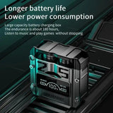 M25 Gaming Wireless Earbuds - TWS Bluetooth 5.3 Headphones, Magnetic Hatch Cover, 100% LED Display, Low Latency Stereo Sound, Built-in Mic